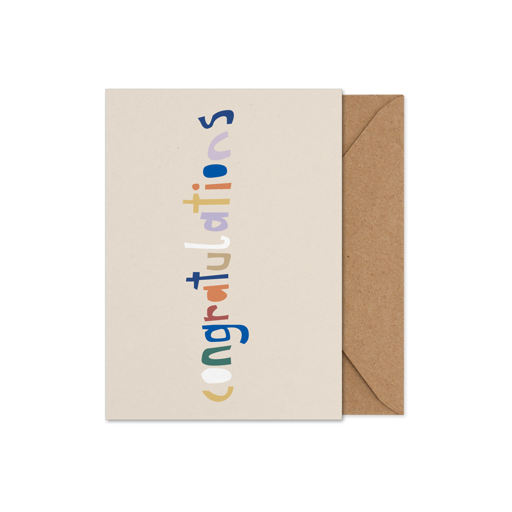 Karte Congratulations A5 Adem s Design Shop lufamar-tecidos-ltda-fabrica-de-toalhas-felpudas-brusque-sc