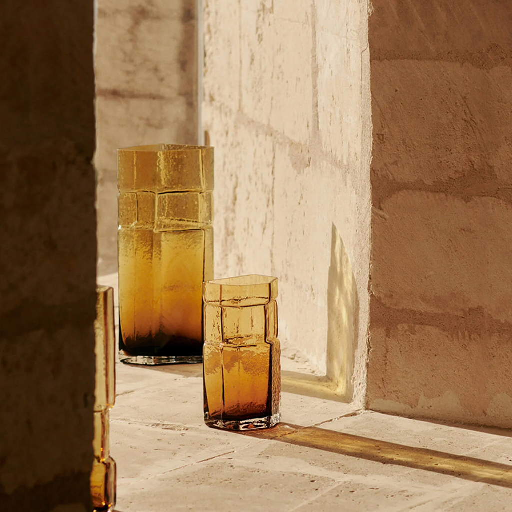 Vase Muro H23cm Amber – Bild 2