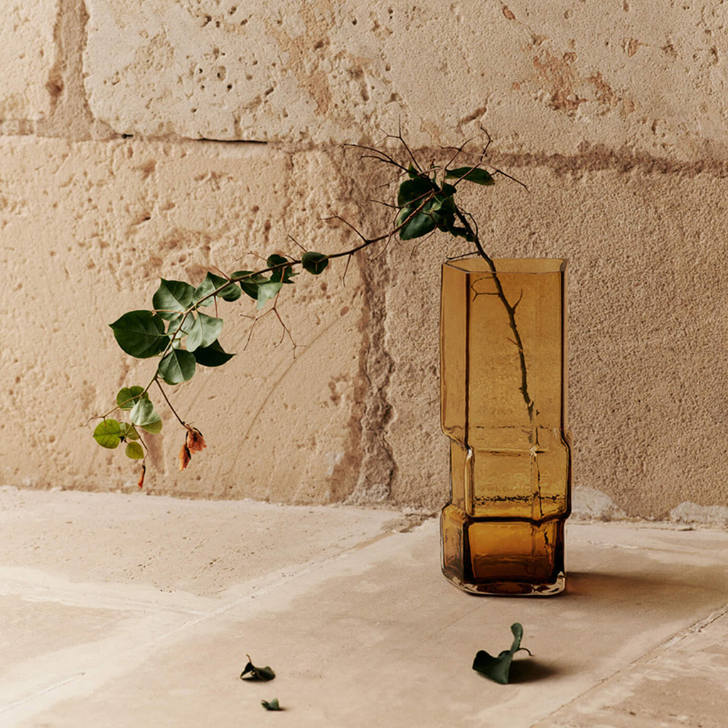 Vase Muro H23cm Amber – Bild 4