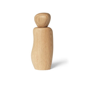 Pebble oak spice mill