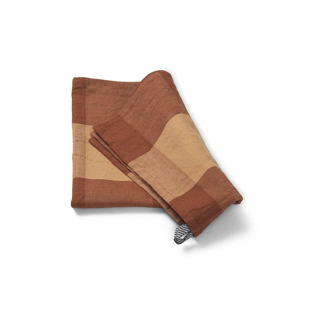 Kitchen towel Hale Peach/ Spice Red - Image 3