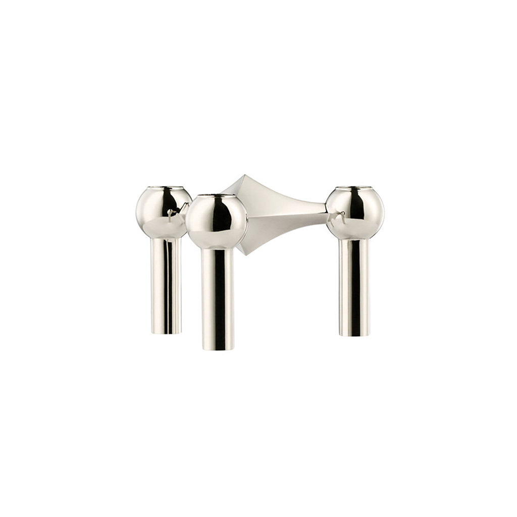 Candlestick fabric nail chrome
