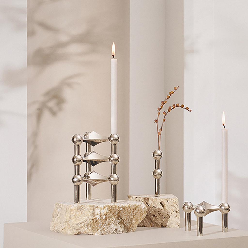 Candlestick Fabric Nail Solid Brass - Image 8