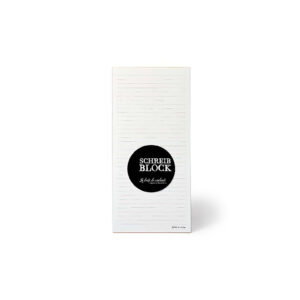 Schreibblock schmal, liniert mit 4 farbigen Farbschnitt