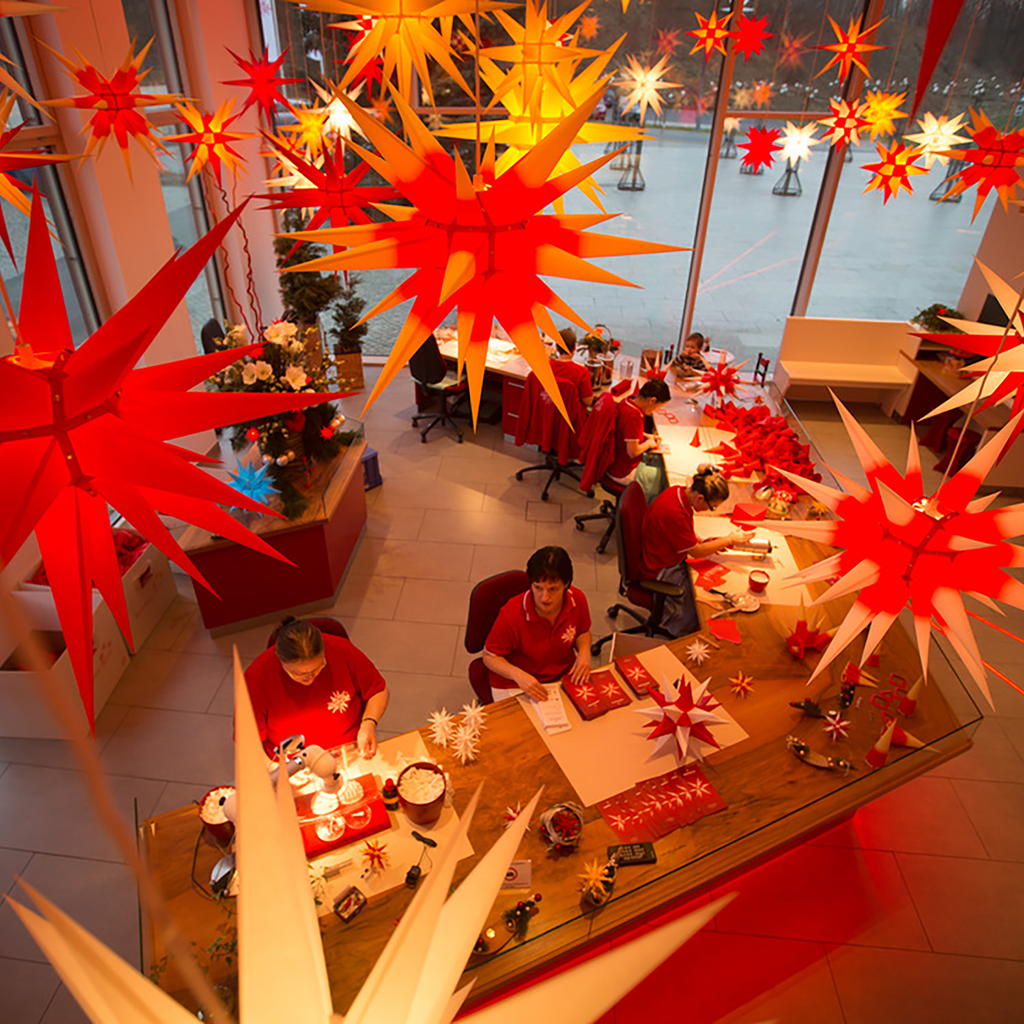 Papierstern i7, weiss 70cm – Bild 5