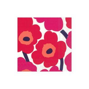 Papierservietten Unikko Red red