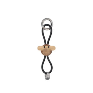 Schlüsselanhänger Affe Teak