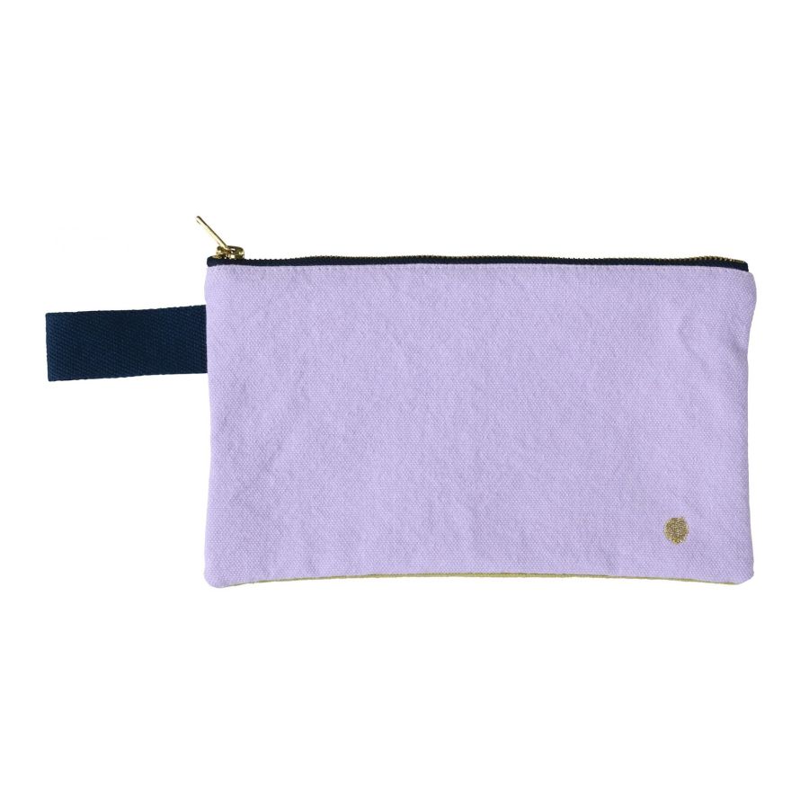 Handle Pouch Tricolo Lilas/Ananas