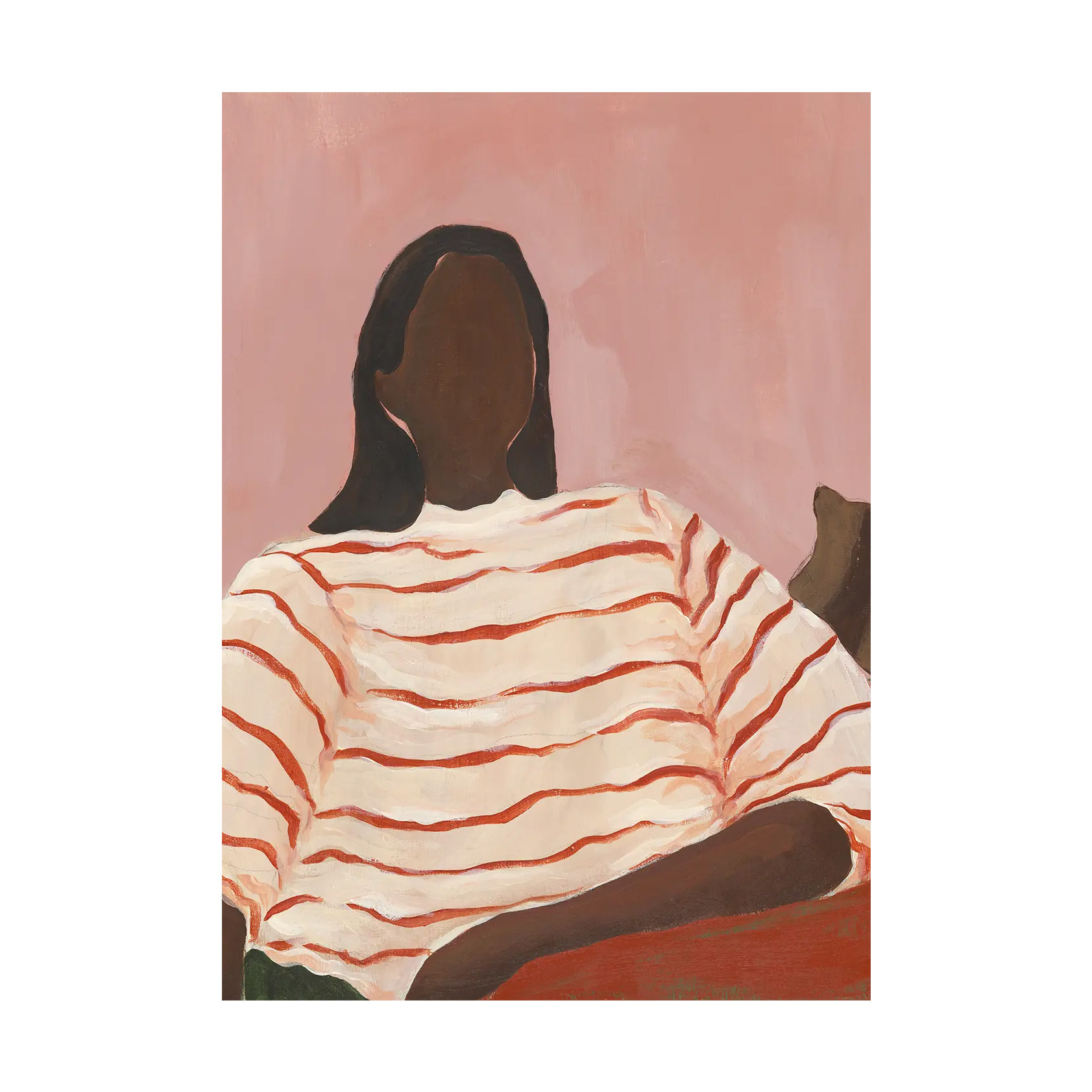 Red Stripes Poster 30x40