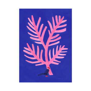 Fougere Rose Poster 30x40cm