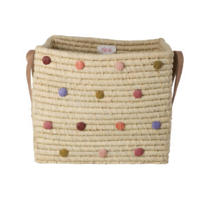 Raffia Korb gepunktet